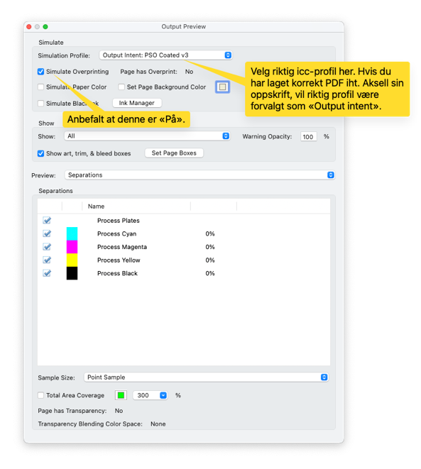 Forhåndsvisning i Acrobat