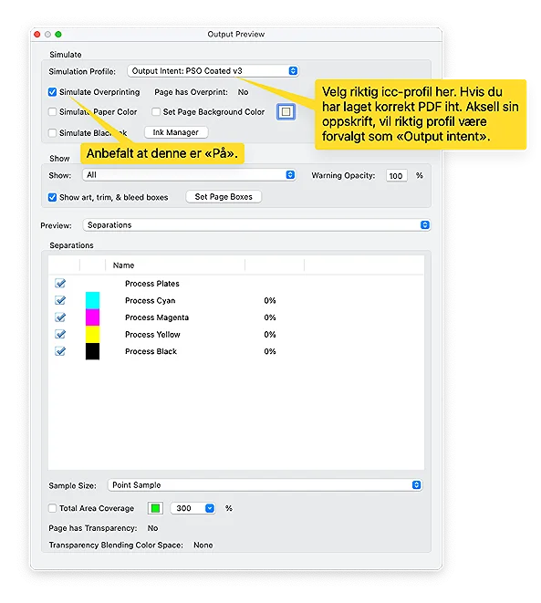 Forhåndsvisning i Acrobat